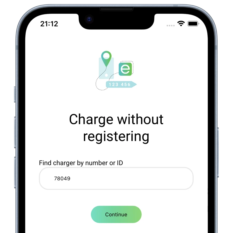 Eleport charging mobile application